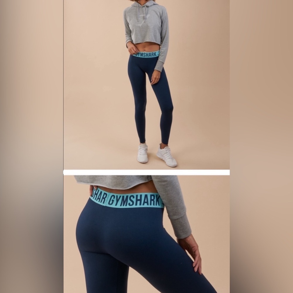 Gymshark Fit Leggings Sapphire Blue/Marine Blue m\l